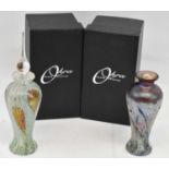 OKRA; two limited edition vases, height 15cm, boxed (2).