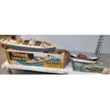 TRI-ANG; a boxed cargo ship 'M.S. Ocean Merchant', also a Scalex boat boxed model of a lifeboat (