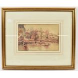 THOMAS CHURCHYARD (1798-1867) (SCHOOL OF JOHN CONSTABLE); pencil and watercolour, ‘A River Scene’ (