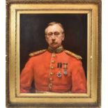 EDYTH STARKIE (1867-1941); oil on canvas, portrait of Major-General Harding Steward, signed and