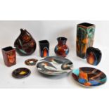 ANITA HARRIS & ANITA HARRIS STUDIO; a collection of ten assorted pieces including limited edition