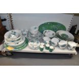 JASPER CONRAN FOR WEDGWOOD; a quantity of tea and dinner ware including plates, bowl, cups, saucers,