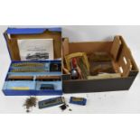 A boxed Hornby Dublo electric train, also further Hornby railway items including track, a bridge,