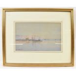 AUGUSTUS OSBORNE LAMPLOUGH (1877-1930); a pencil and water, ‘Nile View with Feluccas’, signed and
