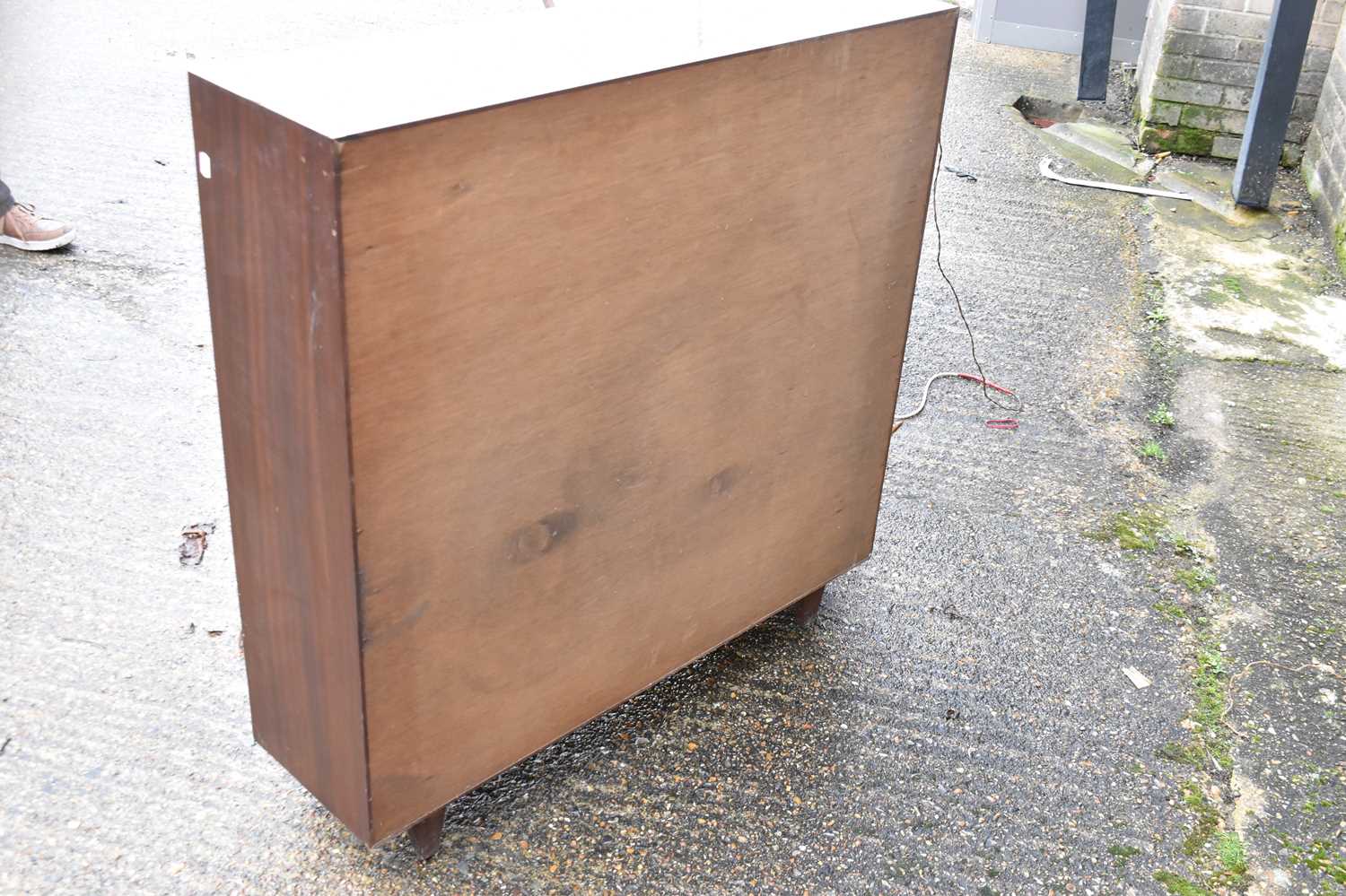 A mid-century sideboard with three central drawers flanked by two cupboard doors, width 191cm, a - Image 7 of 7