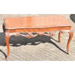 A reproduction French style kingwood coffee table, width 100cm.