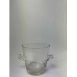 TIFFANY & CO; a Hyatt Carlton Tower glass ice bucket, height 50.5cm.