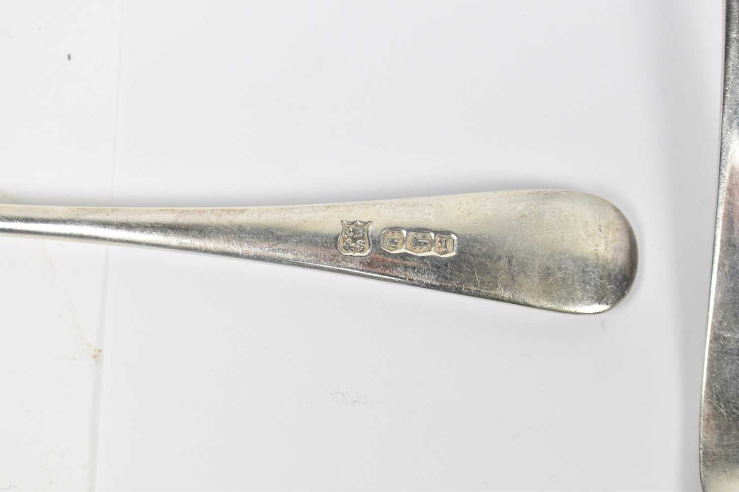 COOPER BROTHERS & SONS LTD; a set of twelve George V hallmarked silver spoons, Sheffield 1933, - Image 2 of 2