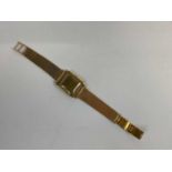 EBERHARD CO; a 18ct yellow gold gentleman's wristwatch, approx 51.6g.