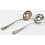 COOPER BROTHERS & SONS LTD; a pair of George V hallmarked silver ladles, Sheffield 1933, approx 5.