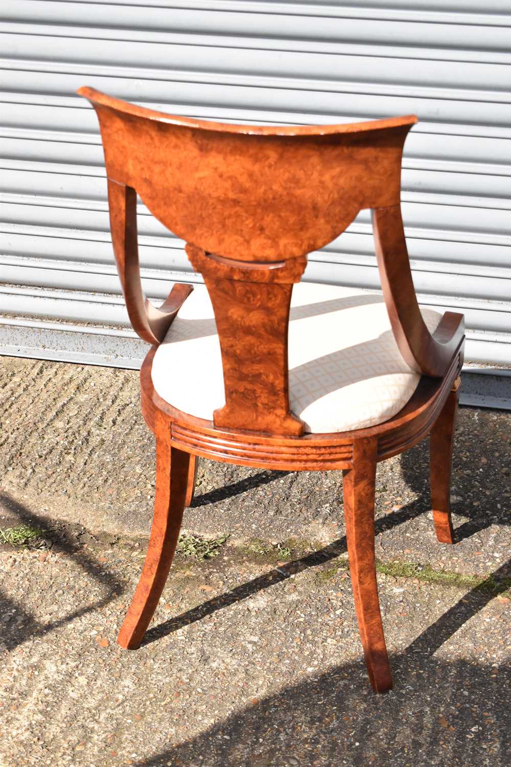 A pair of modern ornate salon chairs. - Image 2 of 2