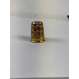 CHARLES HORNER; a 9ct gold thimble, approx 3.5g, cased