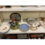 A small quantity of sundry ceramics including Emma Bridgewater, a small of colourful hand painted