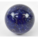 Lapis lazuli orb, diameter approx 4cm, approx 124g.