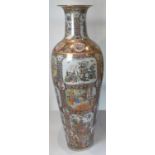 A monumental Chinese Famille Rose baluster form vase, height 195cm.