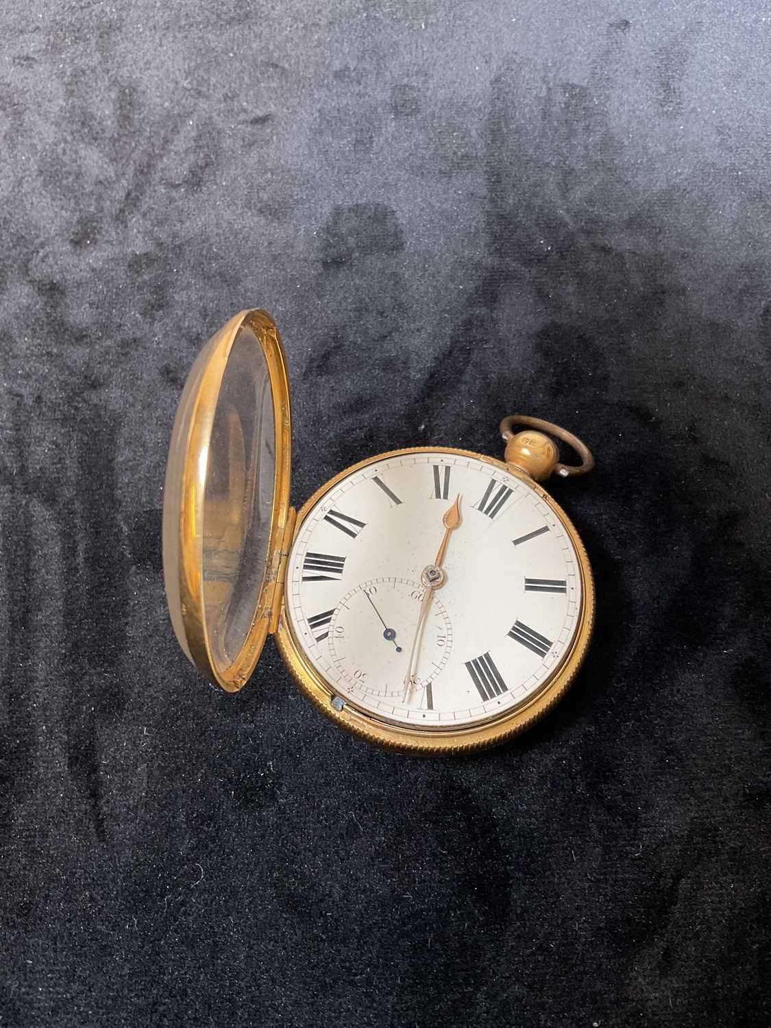 A George IV 18ct yellow gold open face pocket watch, the circular dial set with Roman numerals and - Image 4 of 13