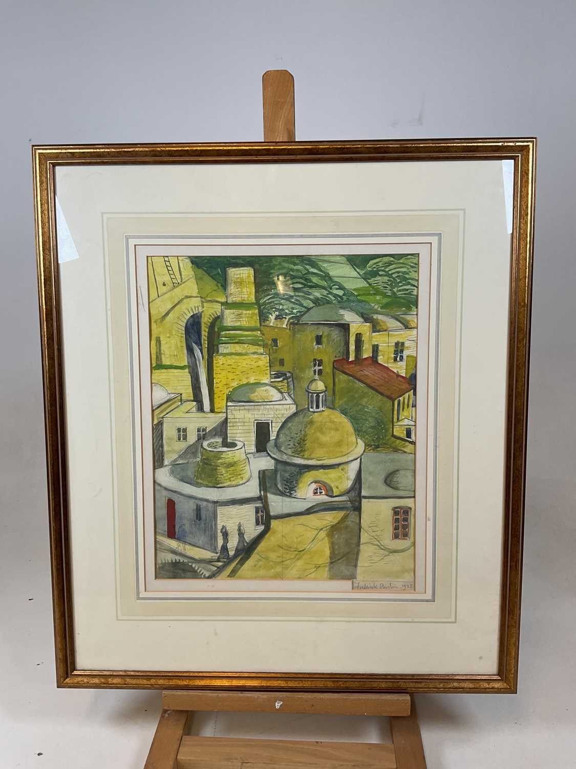 † FREDERICK GEORGE AUSTIN (1902-1990); watercolour and pencil study, 'Pozilands', signed and dated - Image 7 of 10