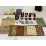 A group of military medals and ephemera relating to J. H. E. Stewart, 10691875, including four