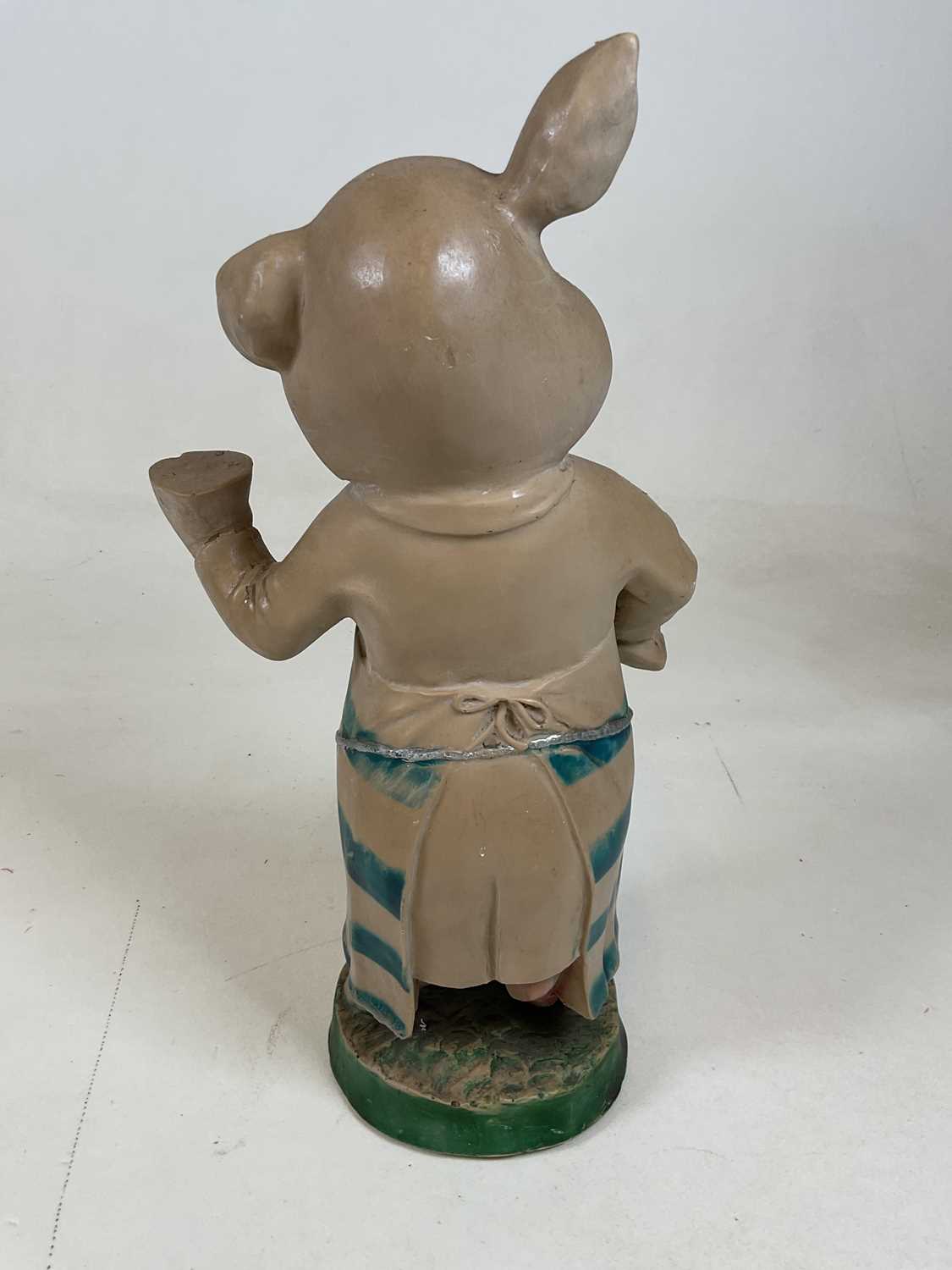 A vintage resin butcher's advertising pig, height 47cm. - Image 3 of 4