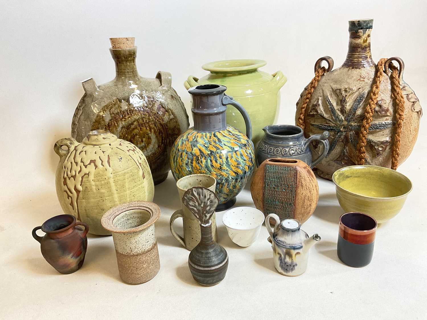 A quantity of decorative ceramics including contemporary pieces.