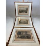 AFTER DAVID COX; three 19th century lithographs, 'Bath from the Beacon Cliffs', 'Pulteney Street,
