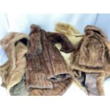 Two vintage half length fur coats and two fur stoles (4)Condition Report: General condition of the