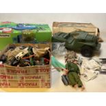 ACTION MAN; a quantity of accessories and a single figure including a Sea Wolf, and a Transport