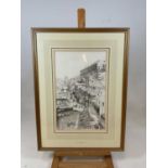 † LEONARD GRIFFITHS BRAMMER R.E; pencil study 'Vallon', signed and dated 1931, 42 x 26cm, framed and
