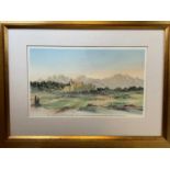 A framed print by HRH The Prince of Wales No 13, View in the South of France