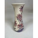 MOORCROFT; a Collector's Club cream ground floral decorated vase, impressed painted marks to base,