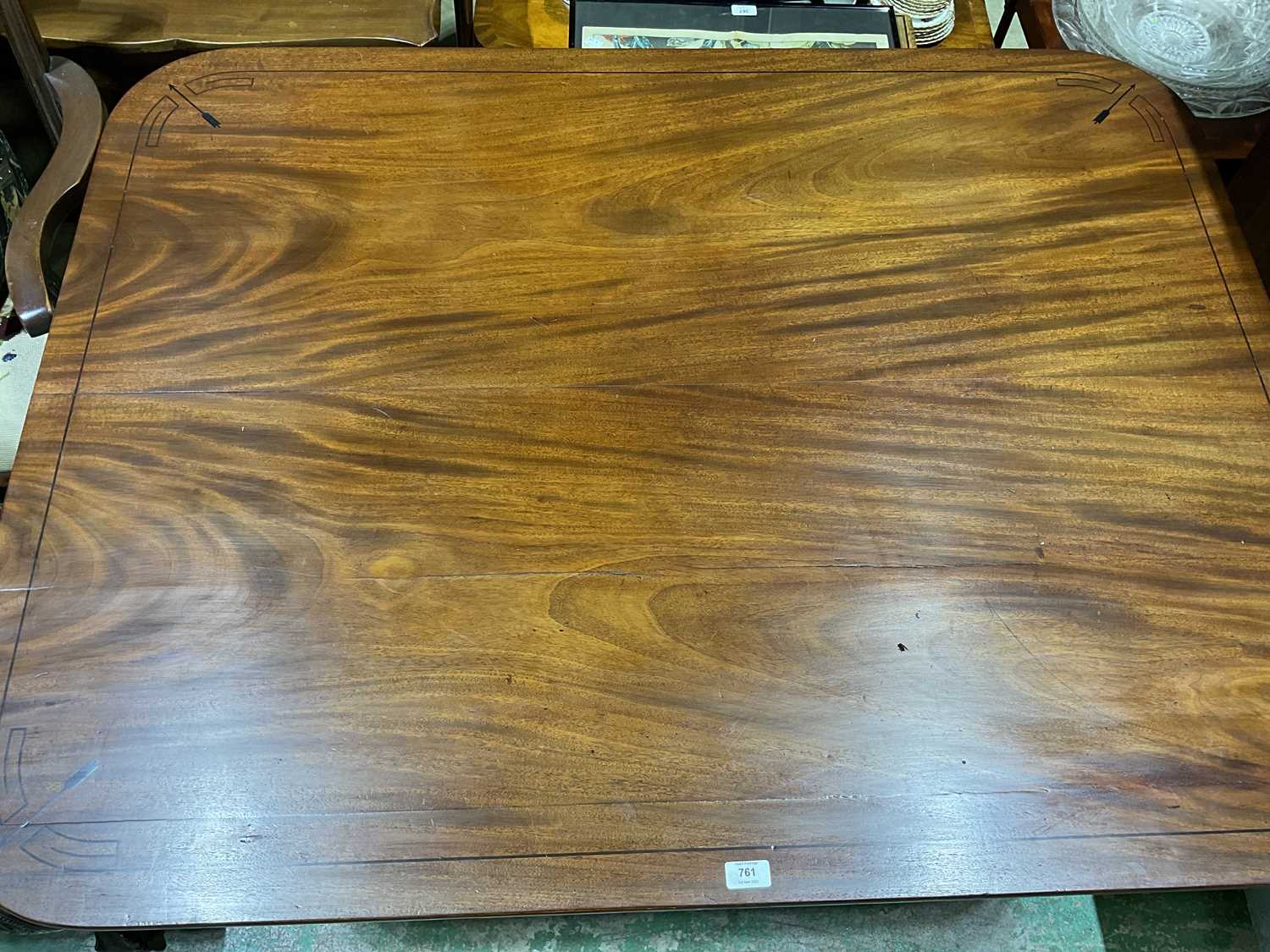 A George IV mahogany breakfast table, the rounded rectangular tilt-top raised above a ring turned - Image 5 of 5