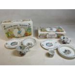 Two sets of Wedgwood 'Four Piece Peter Rabbit Nursery Set' (2).