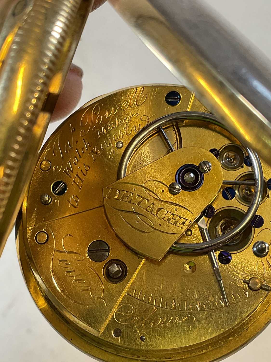 A George IV 18ct yellow gold open face pocket watch, the circular dial set with Roman numerals and - Image 11 of 13