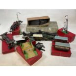 HORNBY; a boxed no.1 Goods Set and various boxed O gauge accessories including passenger brake