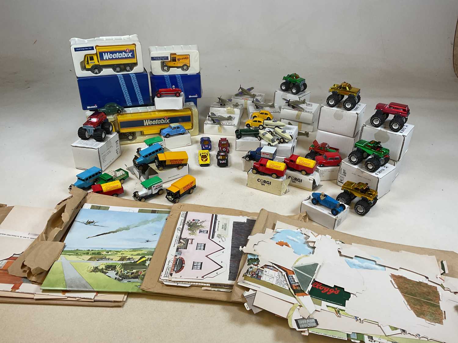 A large collection of model vehicles, all boxed including Lledo, Corgi, Tonka, etc (approx 40).
