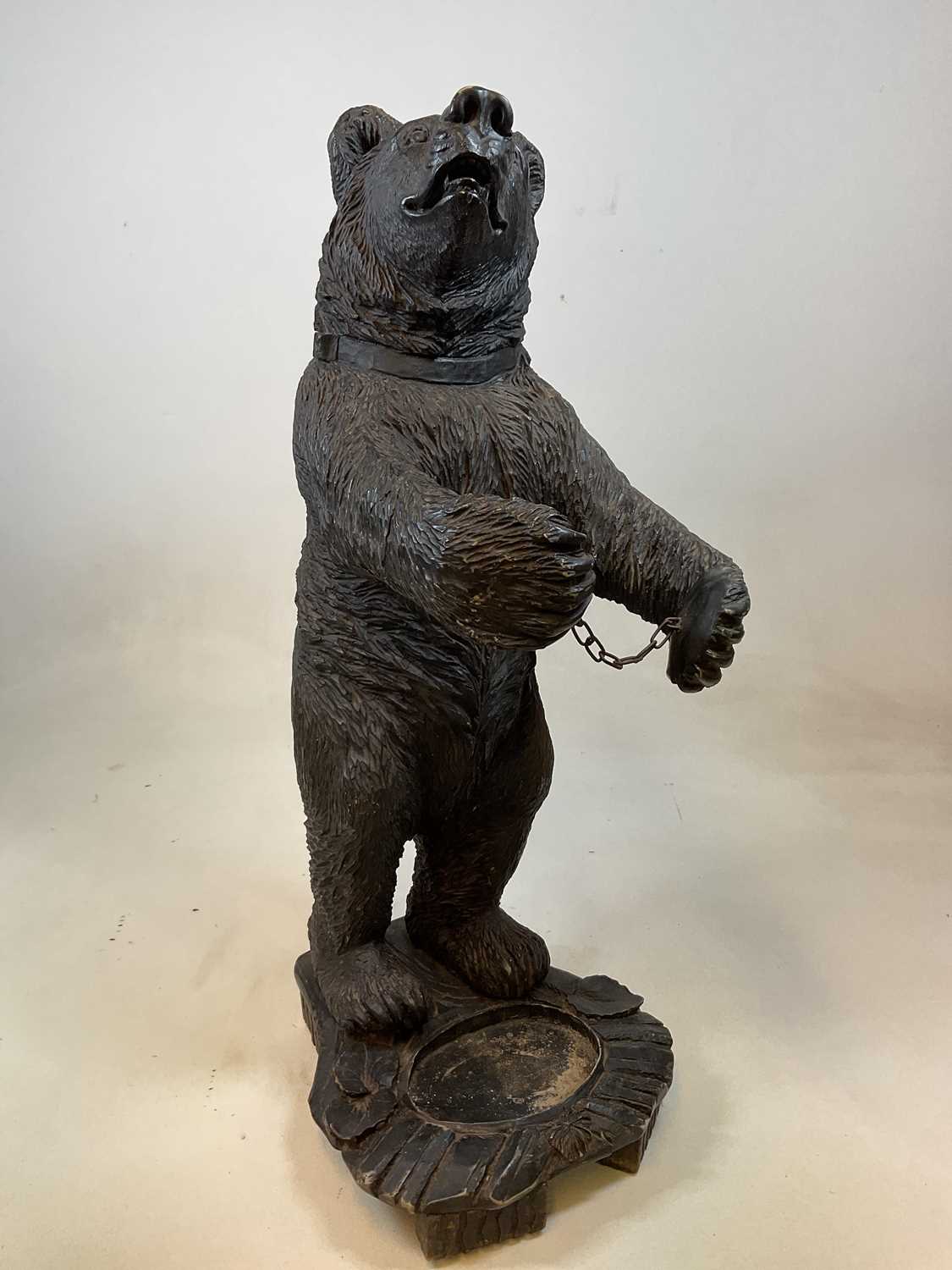 A resin Black Forest style bear stick stand, height 90cm. - Image 2 of 7