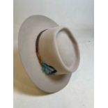 An Akubra rabbit fur hat, unworn, size 58 (RRP £219).