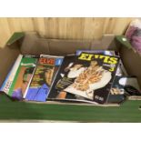 A large quantity of Elvis Presley magazines.