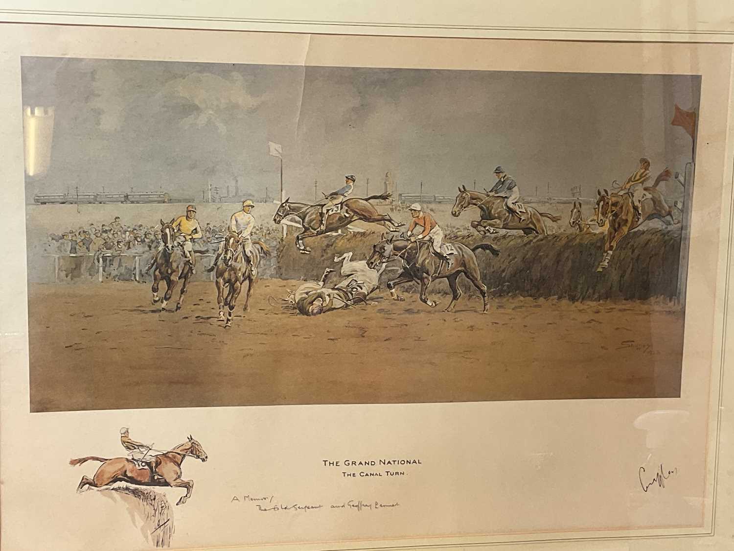 AFTER CHARLES JOHNSON PAYNE 'SNAFFLES' (1884-1967); colour lithograph, 'The Grand National, The - Image 2 of 6