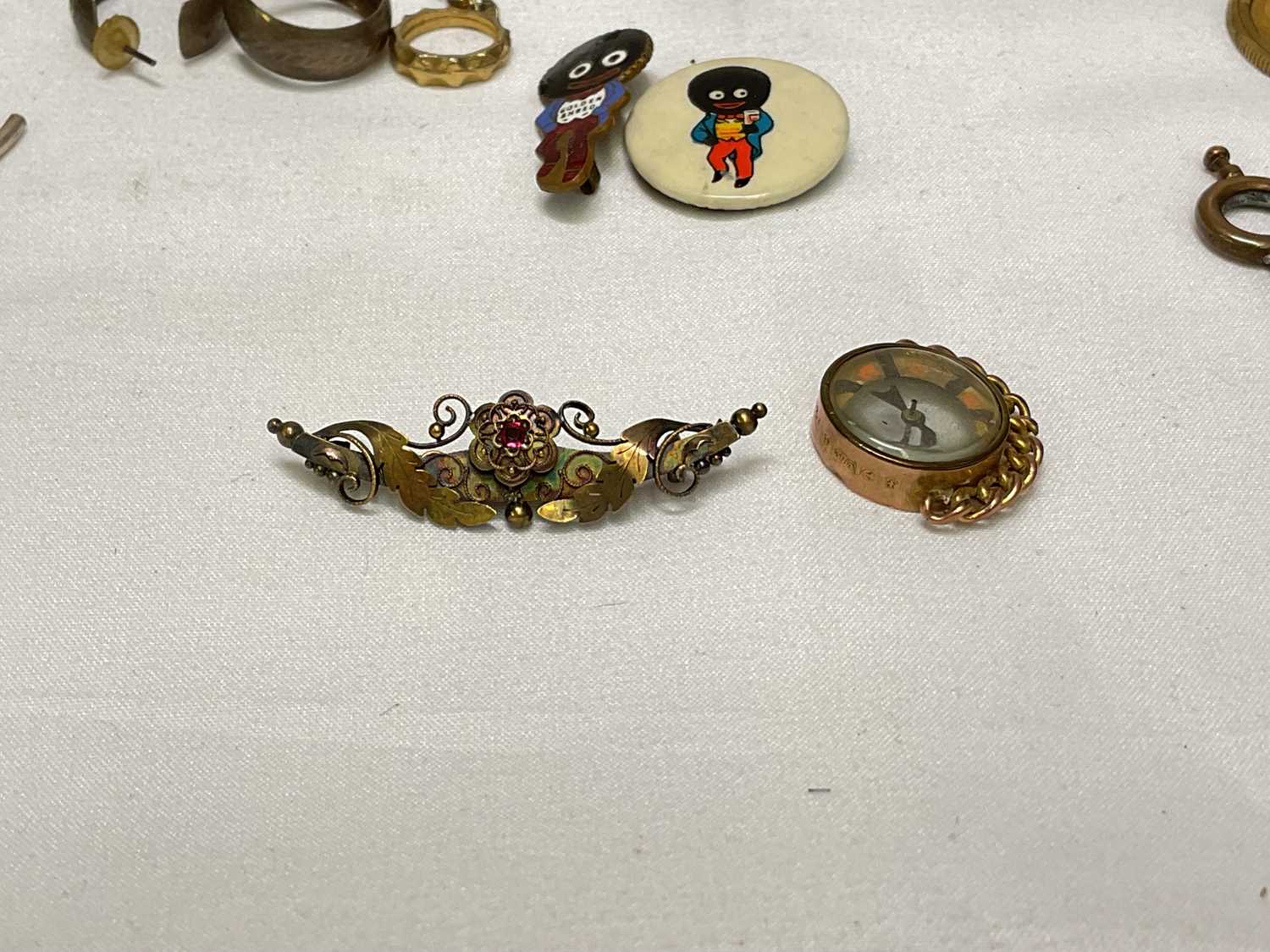 A collection of miscellaneous items to include four silver hallmarked spoons, gold and silver items, - Image 9 of 19