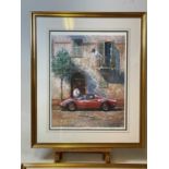 † ALAN FEARNLEY; three motoring related signed limited edition prints, 'Thoroughbred Stable',