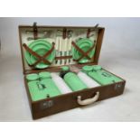 ORACLE; a vintage cased and complete picnic set.