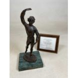 ROYAL WORCESTER; a bronze 'Tempo' ballet dancer, number 18 of a limited edition of 100, with