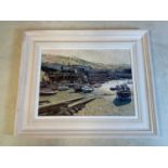 † TONY FORREST; oil on canvas, harbour scene, signed, 31 x 41cm, framed.