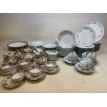 A collection of vintage ceramics including a large quantity of Noritake 'Wellesley', also a hand