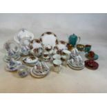 A quantity of decorative ceramics including Royal Albert 'Old Country Roses', other teaware, etc.