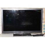 A Panasonic Viera flatscreen television, model TX-L32ET5B, with remote control, entire width 76cm,