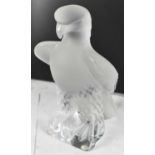 LALIQUE; a frosted crystal Liberty eagle, no.11643, height 23cm.Provenance: Purchased at Sotheby's