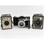 KODAK; three cameras comprising a Brownie E Six-26, Brownie Flash II and an Anastar field camera