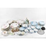 A quantity of Wileman & Co teaware comprising seven cups, twelve saucers, twelve tea plates, two
